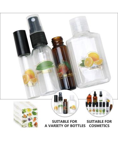 10 Sheets Essential Oil Bottle Stickers Vinyl Essential Oil Labels Oil Bottle Paper Stickers Adhesive Labels Adhesive Stickers Labels Pvc Water Proof Fruits and Vegetables - Buy Online on GoSupps.com