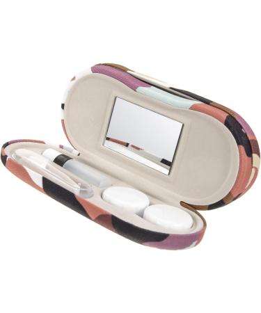 Buy Homsfou Dual-Purpose Glasses Case & Contact Lens Container - Travel-Friendly Storage Box with Flocked Cloth Design - Buy Online on GoSupps.com