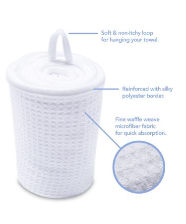 Premium Microfiber Hair Towel for Anti Frizz Hair Drying - Large & Lightweight - White - Buy Online on GoSupps.com