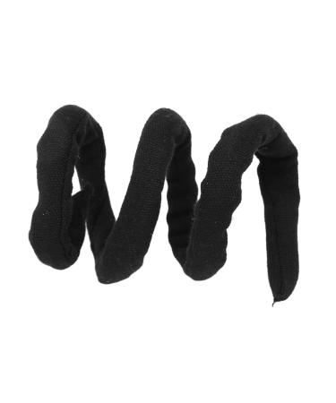 Spiral Lock Hair Ties Dreadlock Accessory Bendable Long Dreadlock Ponytail Holder for Women Men Thick Curly Hair Tie Iron Wire Ponytail Holder Pure Black