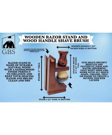 G.B.S Complete Men's Wood Shaving Set | Premium Wet Shaving Kit for a Smooth Shave - International Shipping Available - Buy Online on GoSupps.com