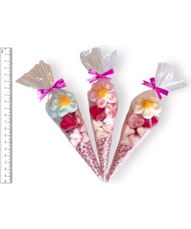 Pre filled Sweet Cones Flower Top - Mini Size - 55g sweets - Perfect for parties x 10 Cones - Buy Online on GoSupps.com