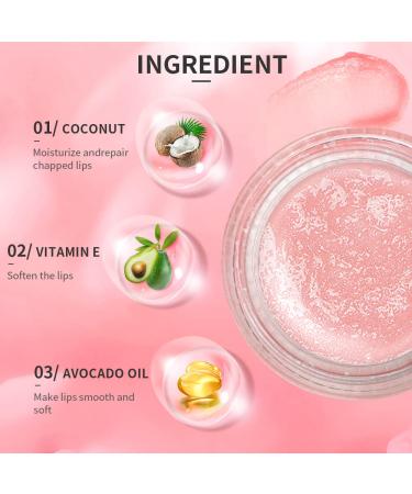 Dr.YIMAN Sugar Lip Scrub Exfoliator for Dry, Chapped Lips - Moisturizing Strawberry Lip Care Treatment - Buy Online on GoSupps.com