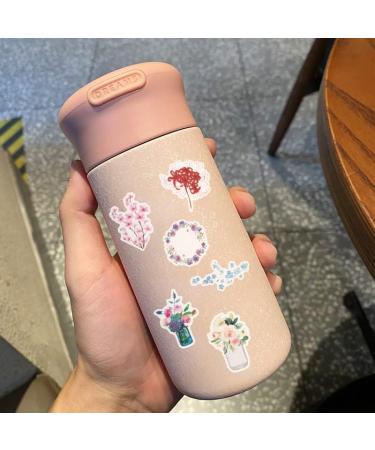 100pcs Flower Stickers Pack - Cute Vinyl Aesthetic Trendy Waterproof Decals for Water Bottle, Laptop, Phone - Ideal Flower Gifts for Women, Teens, Girls - Hydroflask Scrapbooking Stickers - Buy Online on GoSupps.com