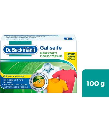 Dr. Beckmann Gall Soap - Natural Stain Remover | 100g | Fragrance-Free & Safe for All Fabrics | Effective Gall Soap Power - Buy Online on GoSupps.com