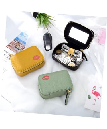 Mobestech Cosmetic Bag - Portable Faux Leather Makeup & Lipstick Holder for Travel | Convenient Zipper Pouch 10x7x3.5CM - Buy Online on GoSupps.com