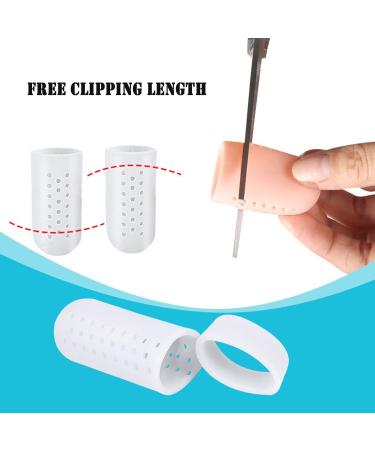 Plantar Wart Removal Gel Toe Caps - Toe Protectors for Blisters, Corns, Hammer Toes - Breathable Toe Sleeves for Friction Pains - Khaki XS - Buy Online on GoSupps.com