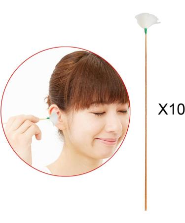 10Pcs Goose Feather Earpicks for Gentle Earwax Removal - Soft Ear Digging Tools for Adults & Children - Buy Online on GoSupps.com
