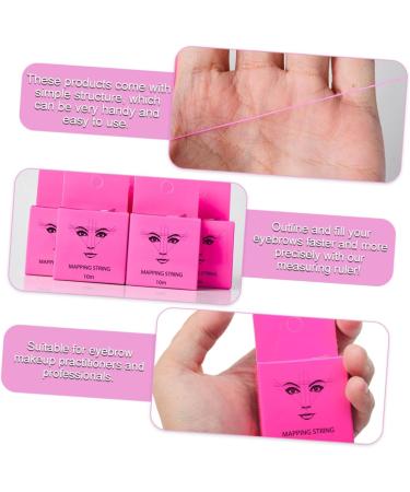 FOMIYES 2 Boxes Ink Pattern Embroidery Ruler Pre Mapping Thread Convenient Eyebrow Mapping Ruler - Buy Online on GoSupps.com