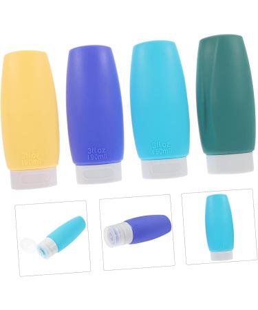 Beavorty Travel Lotion Bottle 4pcs Bottled Shampoo Travel Silicone Toiletries Bottle - Buy Online on GoSupps.com