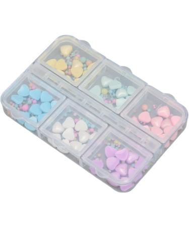 Nail Decorations Heart Nail Art Ornaments 1 Box Multipurpose Safe Resin Multiple Sizes Attractive for Nail Salon - Buy Online on GoSupps.com
