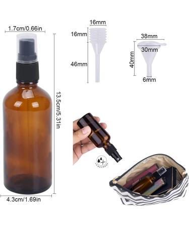 Buy Ouyanka 3-Piece 100ml Glass Spray Bottles - Fine Fog Atomizer for Essential Oils & Perfumes - International Shipping Available - Buy Online on GoSupps.com