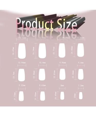 Light Luxury French Tips Press on Nails with Rhinestones | Glossy Glitter Coffin Length Acrylic Nails - Full Cover Stick-On Nails for Women & Girls - Buy Online on GoSupps.com