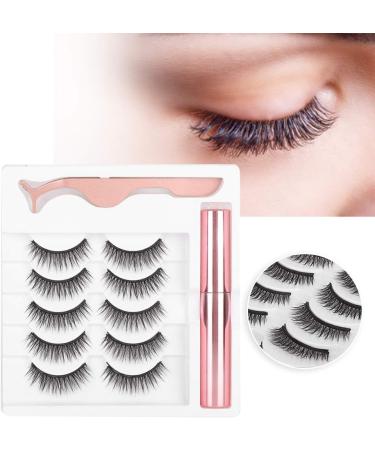 Magnetic Eyelashes 3 Pairs 3D Natural False Eyelashes Reusable Magnetic Eyelashes and Waterproof Magnetic Eyeliner Long Lasting Magnetic Eyeliners with Eyeliner Eyelash Makeup Tool - Buy Online on GoSupps.com