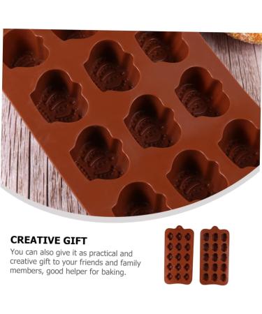 Alipis 2pcs Chocolate Mold Easter Cookie Mold Silicone Baking Molds Easter Egg Candy Mold Kitchen Chocolate Baking Molds Fudge Molds Fondant Molds Silicone Molds Lollipop Ice Cube Mold 18.5X11CM Light Brown 2 - Buy Online on GoSupps.com