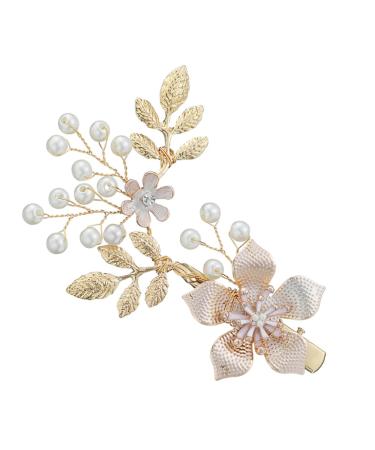 FOMIYES 1pc Hairpin Wedding Hair Tiaras for Women Hair Barrettes for Women Hair Accessories for Women Wedding Bridal Hair Barrette Flower Hair Clips for Women Side Clip Alloy Lace Miss