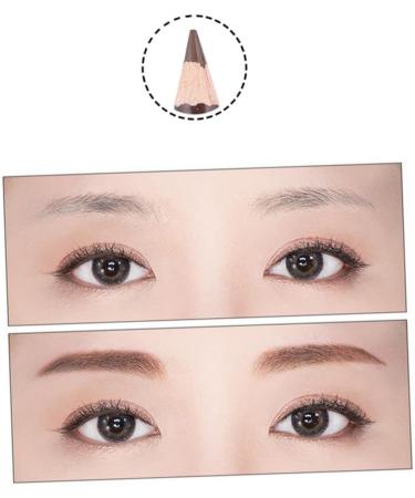 Beavorty Makeup Pencil 2pcs Black Eyeliner Highlighter Eyeliner Pencil Double Head Eyebrow Pencil Eye Shadow Pencil Palette 1 count (Pack of 1) Brown - Buy Online on GoSupps.com