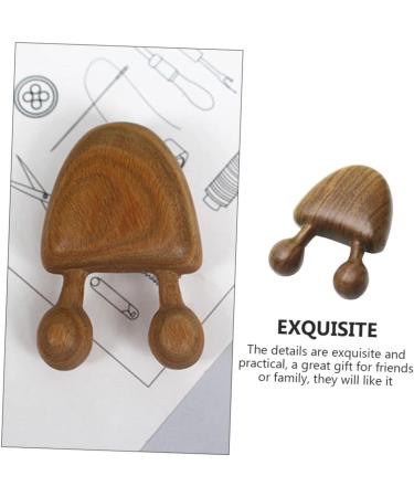 Anneome 1pc Massage Comb Muscle Roller Massager Small Massager Wooden Body Acupoint Massager Acupressure Roller Massager Wooden Acupoint Massager Green Sandalwood Whole Body Pendant - Buy Online on GoSupps.com