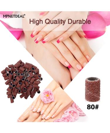 300pcs #80 Grit Sanding Bands for Acrylic Nails | Efile Nail Drill Bits Mandrel - Buy Online on GoSupps.com
