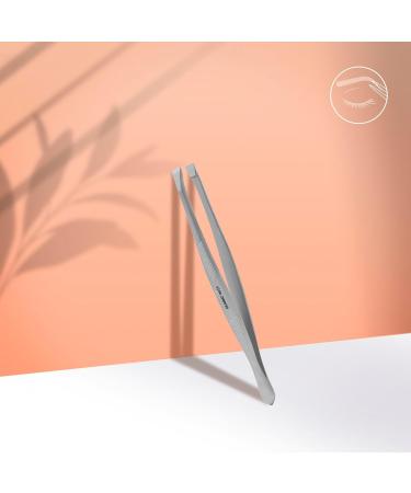 STALEKS PRO Precise brow tweezers with wide and straight edges. Medical grade stainless steel. Classic 10/1 - Buy Online on GoSupps.com