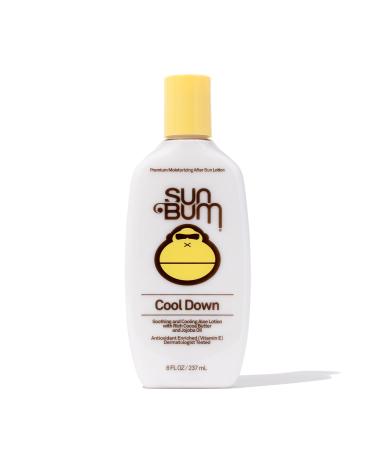 Sun Bum Cool Down Aloe Vera Lotion | Vegan and Hypoallergenic After Sun Care with Cocoa Butter to Soothe and Hydrate Sunburn Pain Relief | 8 oz