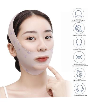 Double Chin Reducer Soft High-Elastic V Line Lifting Mask Breathable Chin Strap Depuffing and Skin Tightening Chin Mask Lift Upgrade upgrade style - Buy Online on GoSupps.com