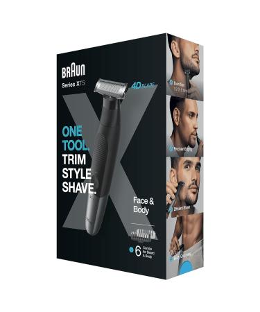 Braun Series X Hybrid Electric Men's Beard & Body Shaver 4D Blade SkinShield Waterproof Wireless XT5200