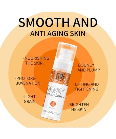 Collagen Facial Spray Collagen Face Mist Deep Hydrating & Nourishing Tightens Fine Lines & Wrinkles Moisturizer Spray Anti Aging Skin Care for Dry and Dehydrated Skin Vegan Cruelty Free - Buy Online on GoSupps.com