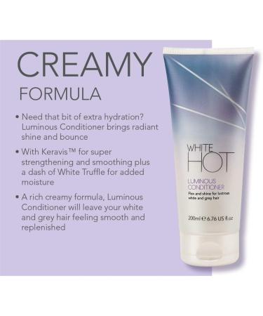 White Hot Shine Duo: Glorious Shampoo & Luminous Conditioner 200ml - Glossy Hair Care for White & Grey Hair - Buy Online on GoSupps.com