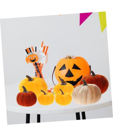 TOYANDONA 12pcs Decor Fall Pumpkin Ornament Small Pumpkins Halloween Pumpkins Thanksgiving Pumpkins Props Fall Pumpkin Model Artificial Pumpkins Pumpkin Prop Cloth Supplies Fake Pumpkin - Buy Online on GoSupps.com