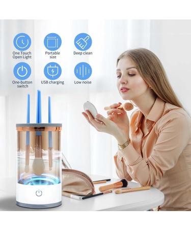 Qtynudy Electric Makeup Brush Cleaner Automatic Rechargeable Cosmetic Brush Cleaner for All Size Beauty Brush - Buy Online on GoSupps.com