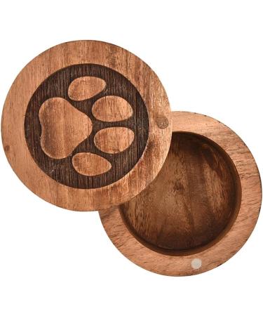EDHAS Acacia Wood Decorative Urns Funeral Cremation Urn for Ashes for Dogs Pet Urns for Cats (8.89cm x 8.89cm x 6.35cm) - Buy Online on GoSupps.com