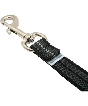 Rubberized Black Dog Leash Without Hand Loop - 100 cm (1m) | Durable & Stylish | International Shipping Available - Buy Online on GoSupps.com