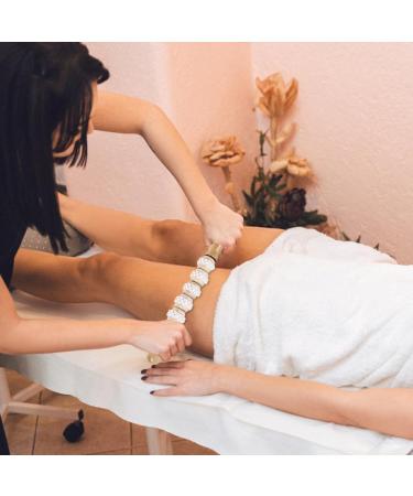 Premium Wood Fascia Roller & Rod - Deep Muscle Relaxation Tool for Legs Neck & Body Care | Gua Sha Massage Essential - Buy Online on GoSupps.com