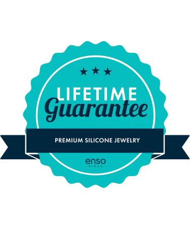 Enso Rings Women's Infinity Silicone Wedding Ring - Hypoallergenic & Comfortable Band for Active Lifestyle - Obsidian, Size 7 - Buy Online on GoSupps.com