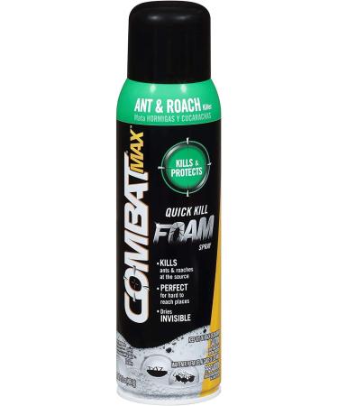 Combat Max Ant and Roach Killer Quick Kill Foam Spray 17.5oz - Pack of 3 - Buy Online on GoSupps.com
