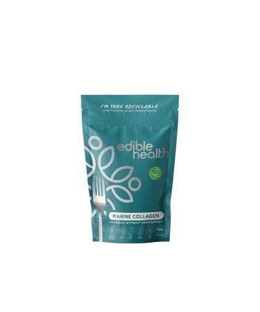 Edible Health - Hydrolysed Marine Collagen Peptides Powder - High Protein & Carb Free Supplement - 400g Pouch 30-Day Supply