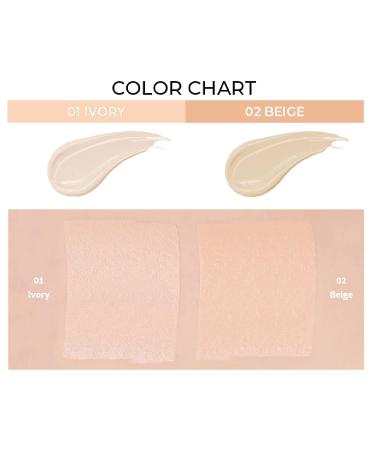 BLANC DOUX Oligo Hyaluronic Acid Healthy Cream Cushion (02 Beige) - Sleek, Portable, and Functional Makeup for Moisturized Skin - Buy Online on GoSupps.com