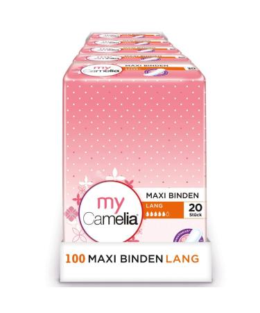 Camelia Maxi Pads Long Self-Adhesive 5 x 20 pieces