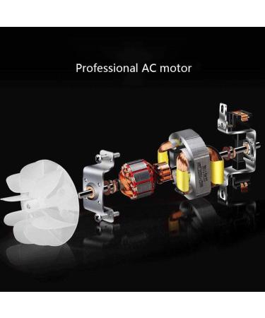 2200W Professional Hair Dryer with Diffuser and 2 Nozzles Ionic Salon Powerful Hairdryer AC Motor Fast Blow Dryer with 3 Heat 2 Speed Cool Shot 2.6m Long Cable Quiet Black Small Gift - Buy Online on GoSupps.com