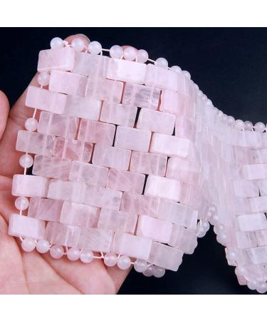 Rose Quartz Natural Gemstone Jade Sleep Mask - Anti-Aging Hot/Cold Stone Eye Mask 9x4 Inch (Pack of 1) - Buy Online on GoSupps.com