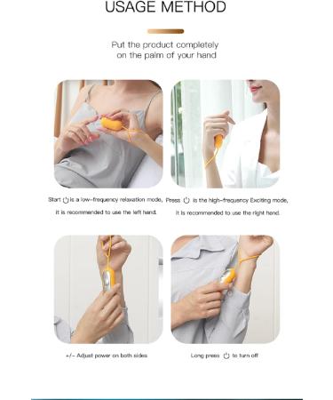 Handheld Ergonomic Sleep Aid Device for Fast Asleep & Anxiety Relief - Yellow - Buy Online on GoSupps.com