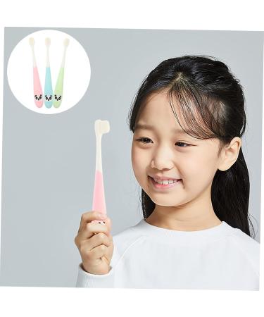 Seaesfoufu 3-Set Travel Toothbrush for Kids | Extra Soft Manual Toothbrushes for Toddlers & Children | Portable Cleaning Accessories - Buy Online on GoSupps.com