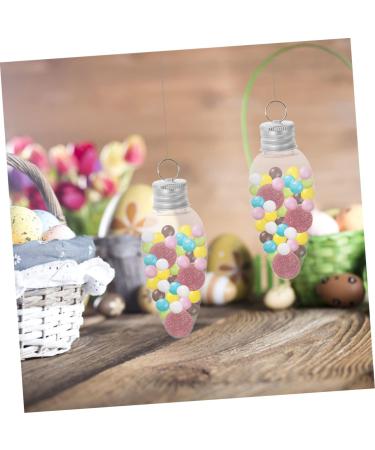 PRETYZOOM 24pcs Small Light Bulb Candy Bottle Ornament Plastic Containers Candy Packaging Bottle Party Bottle - Buy Online on GoSupps.com