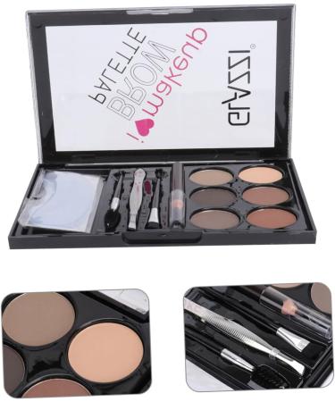 Healvian 4 Sets Eyebrow Powder Set Eyeshadow Beauty Cosmetics Pallet Waterproof Eyebrow Powder Flash Suit Abs - Buy Online on GoSupps.com