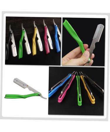 Minkissy Manual Razor Blade Holder - Rustproof Steel Hairdresser Shaver & Disposable Razor for Daily Use - Buy Online on GoSupps.com