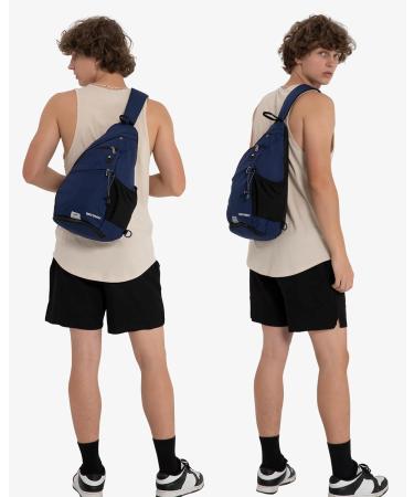 Waterfly Sling Bag Crossbody Backpack | Adjustable Shoulder Strap for Outdoor Sports Hiking Cycling & Travel - Royal Blue - Buy Online on GoSupps.com