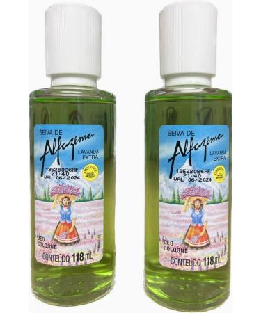 Seiva de Alfazema - Colonia Feminina Lavanda PACK OF 02-118 Ml - (Lavender Sap - Eau De Cologne 4 Fl Oz)