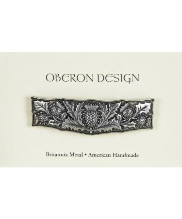 Thistle Hair Clip: Handcrafted Metal Barrette - Made in USA (70mm Clip) - Buy Online on GoSupps.com