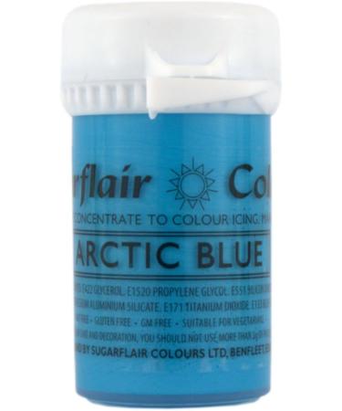 Sugarflair - Satin range - Arctic Blue - Cake decoration concentrated liquid food colour paste - Buy Online on GoSupps.com